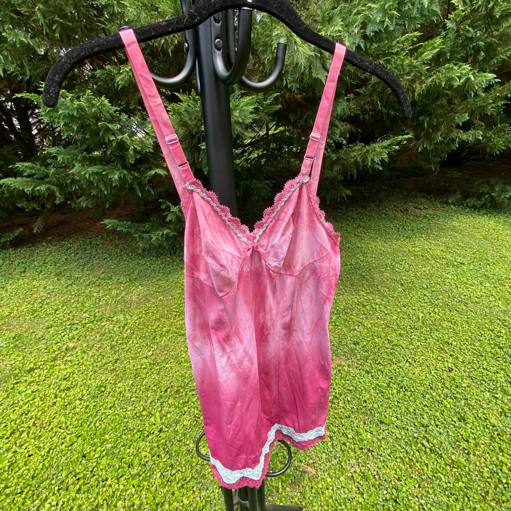 Hand embellished tie dye slip